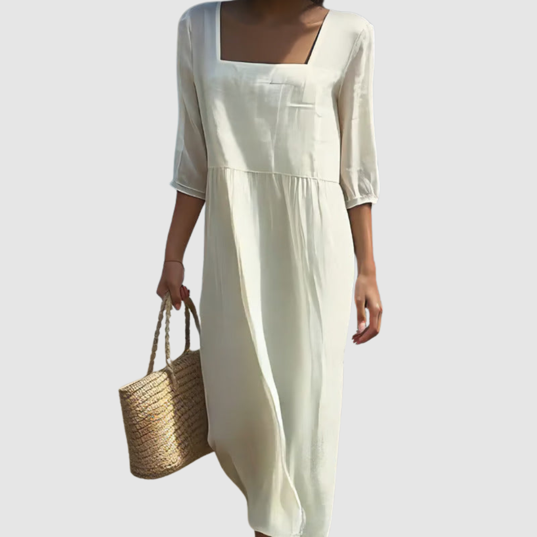Nádia - Vestido Casual de Lino