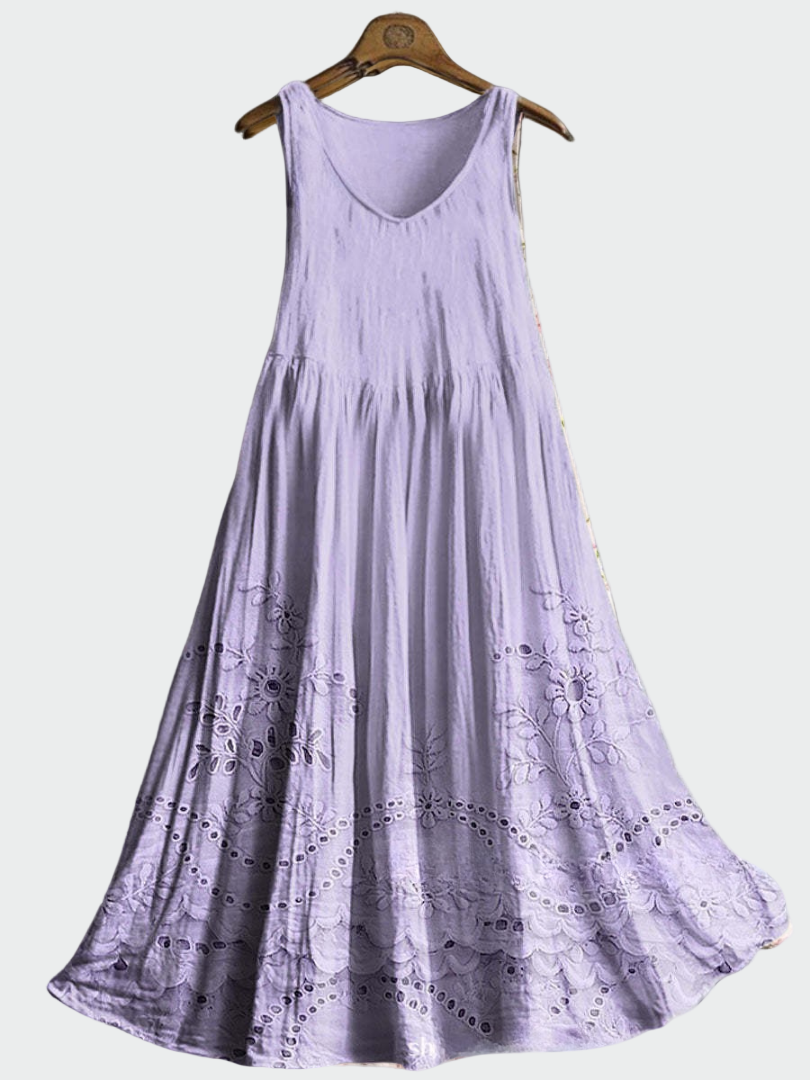 Vestido con Encaje Inglés