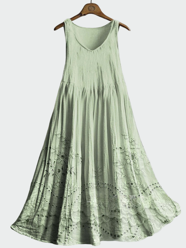 Vestido con Encaje Inglés