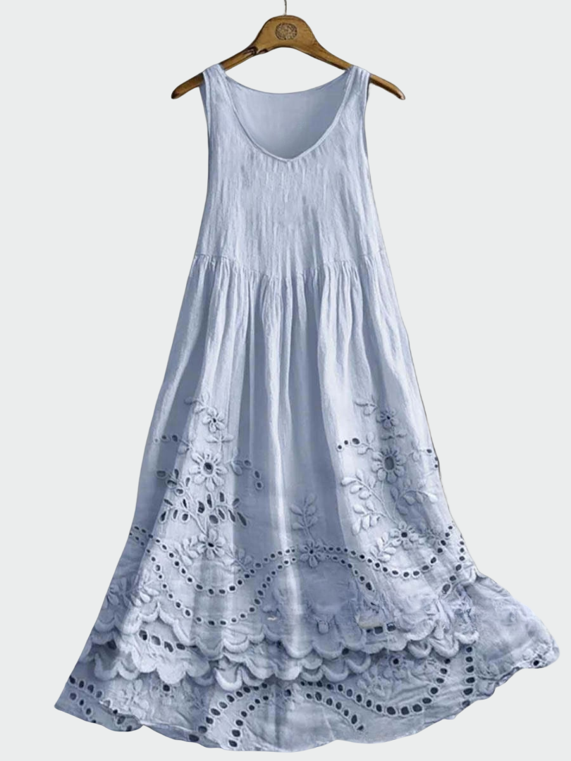 Vestido con Encaje Inglés