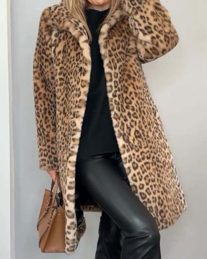 Leia - Abrigo Largo Leopardo