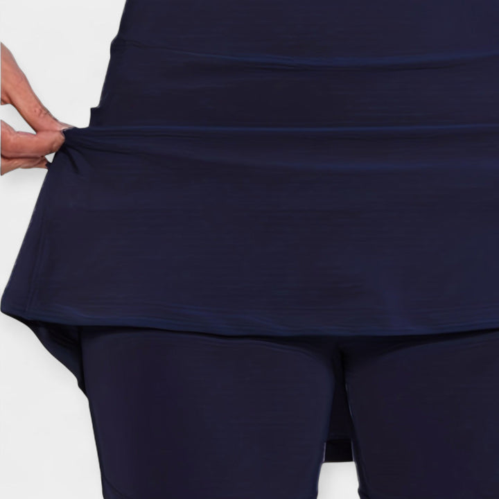 Pantalones Cortos Altos con Falda