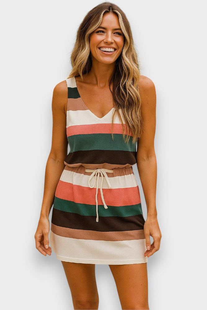 Gema - Vestido Mini a Rayas