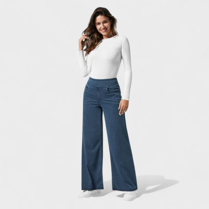Irene - Pantalones vaqueros de corte ancho