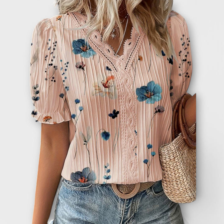 Emília - Blusa con escote en V
