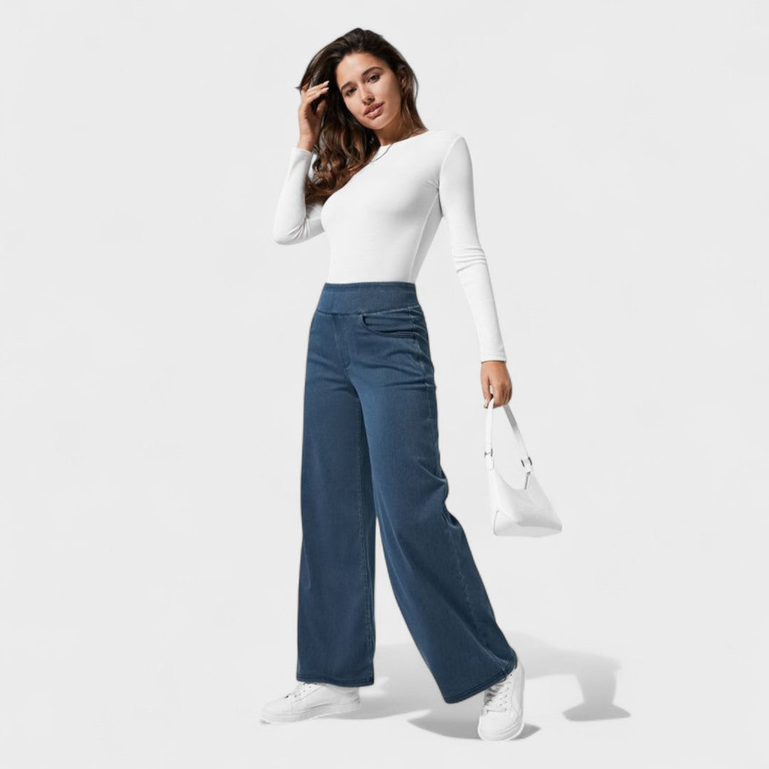 Irene - Pantalones vaqueros de corte ancho