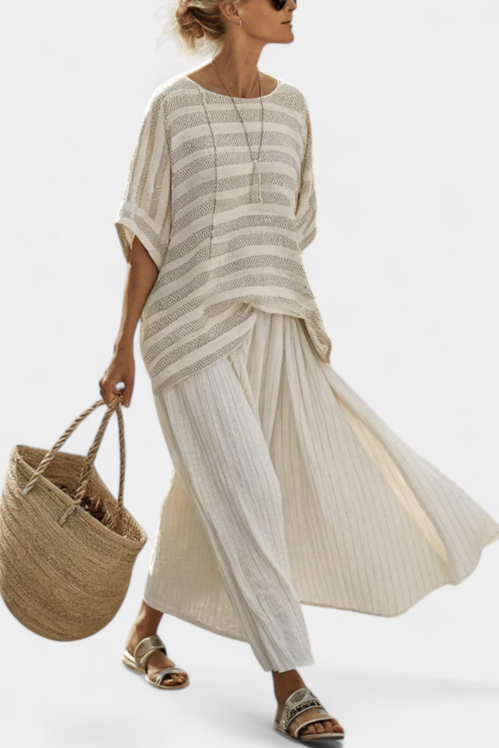 Isaura - Conjunto Elegante de Lino