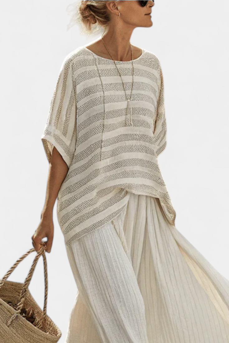 Isaura - Conjunto Elegante de Lino