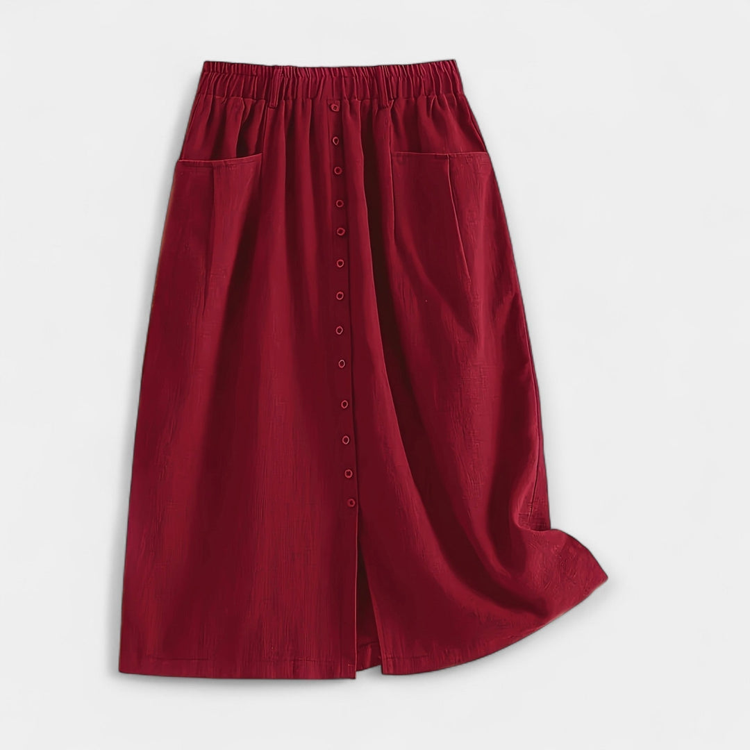 Falda Midi con Lavado