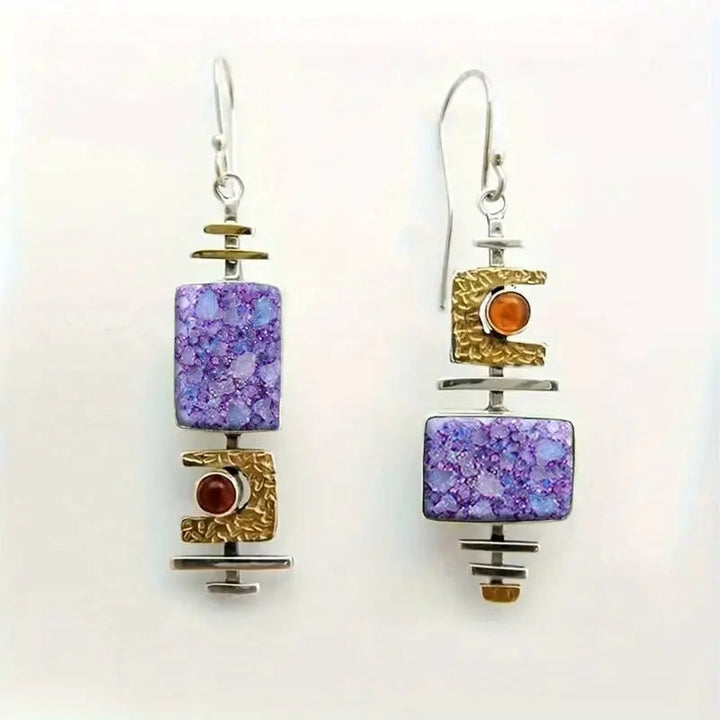 Pendientes retro de estilo antiguo