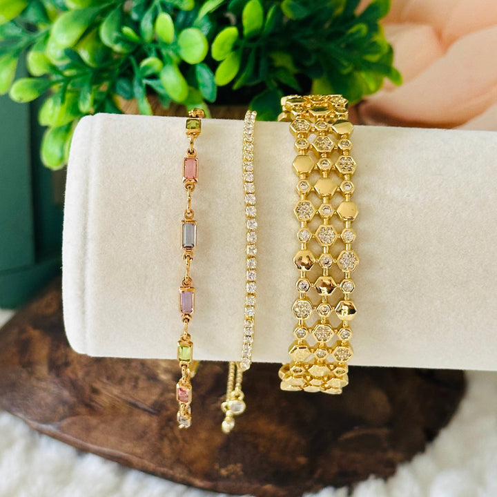 Pulsera "Isabella" con piedras de colores