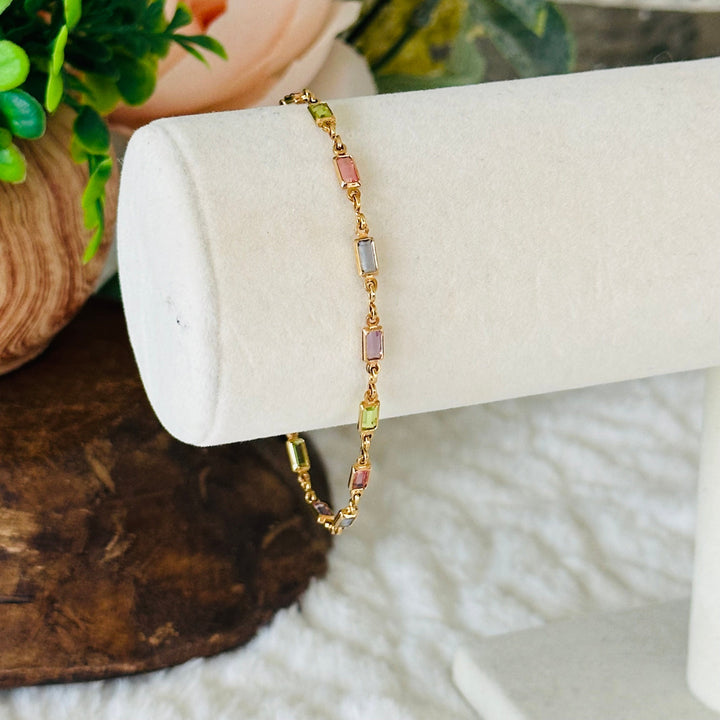 Pulsera "Isabella" con piedras de colores