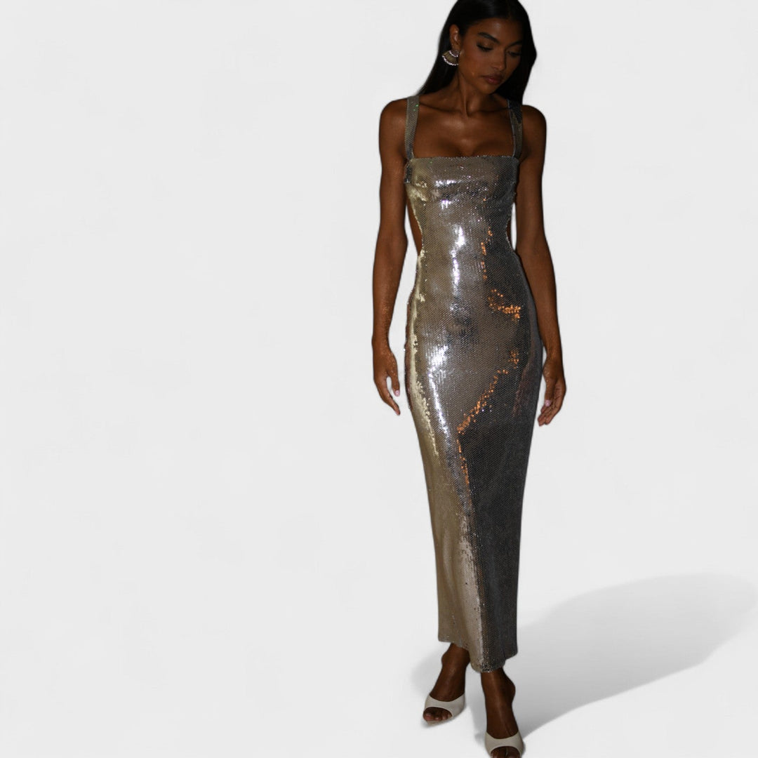 Sparkle Silver - Vestido de gala noche