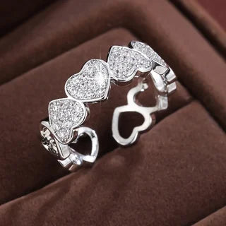 Anillos Corazón de Cristal