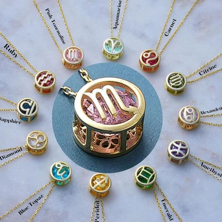 Collar Zodiacal de Doble Cara