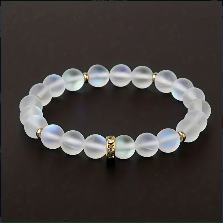 Pulsera de Confianza con Margaritas y Piedra de Luna