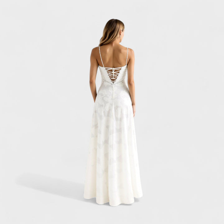 Verona - Vestido maxi de encaje floral