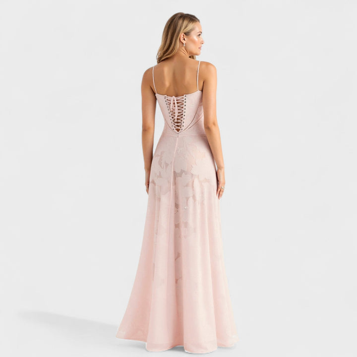 Verona - Vestido maxi de encaje floral