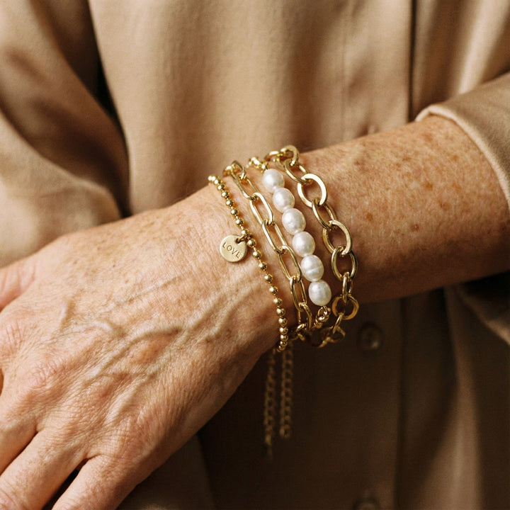 Pulseras de Oro con Margaritas