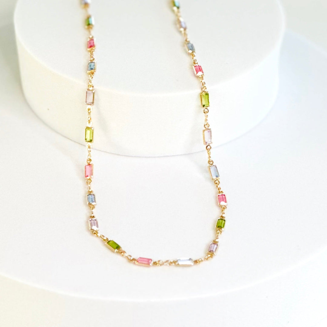 Collar Isabella con Piedras Multicolores CZ
