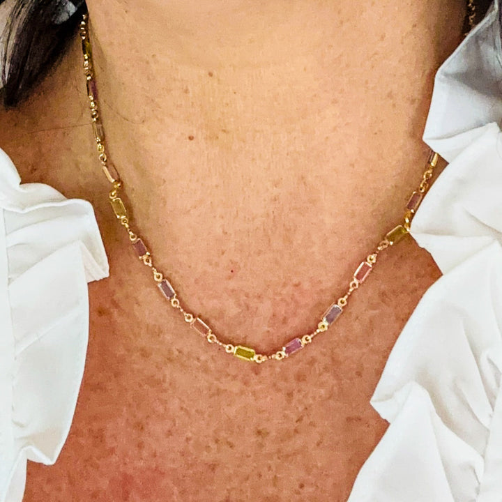 Collar Isabella con Piedras Multicolores CZ