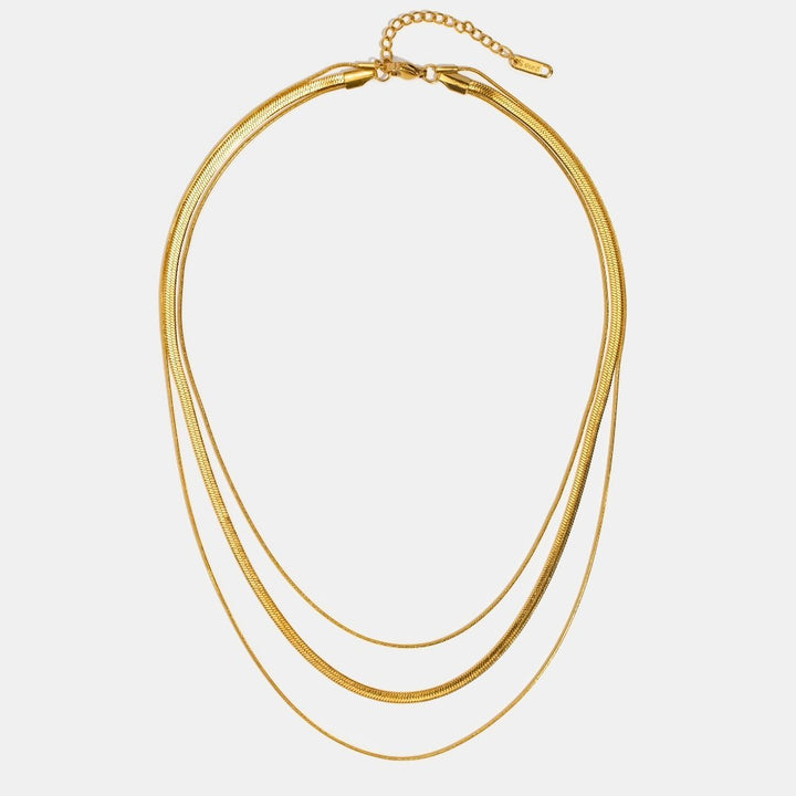 Collar de Cadena de Oro de Múltiples Capas