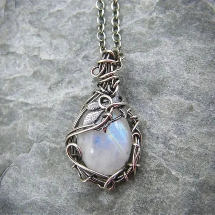 Collar de Luna - Colgante de Alambre