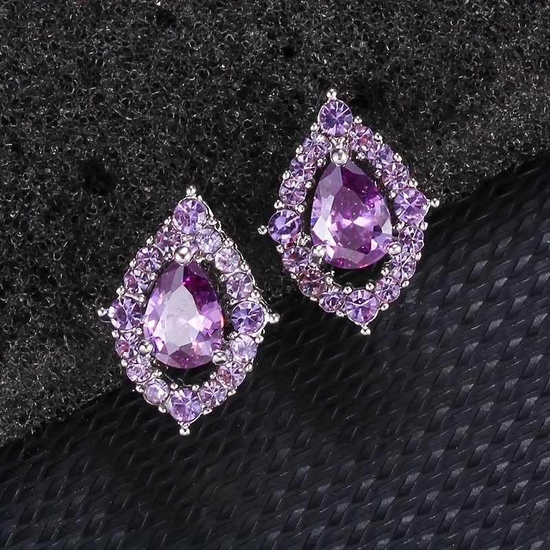 Collar y pendientes Nadine Amatista