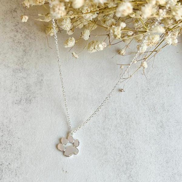 Collar con Huella en Plata – Acero Inoxidable