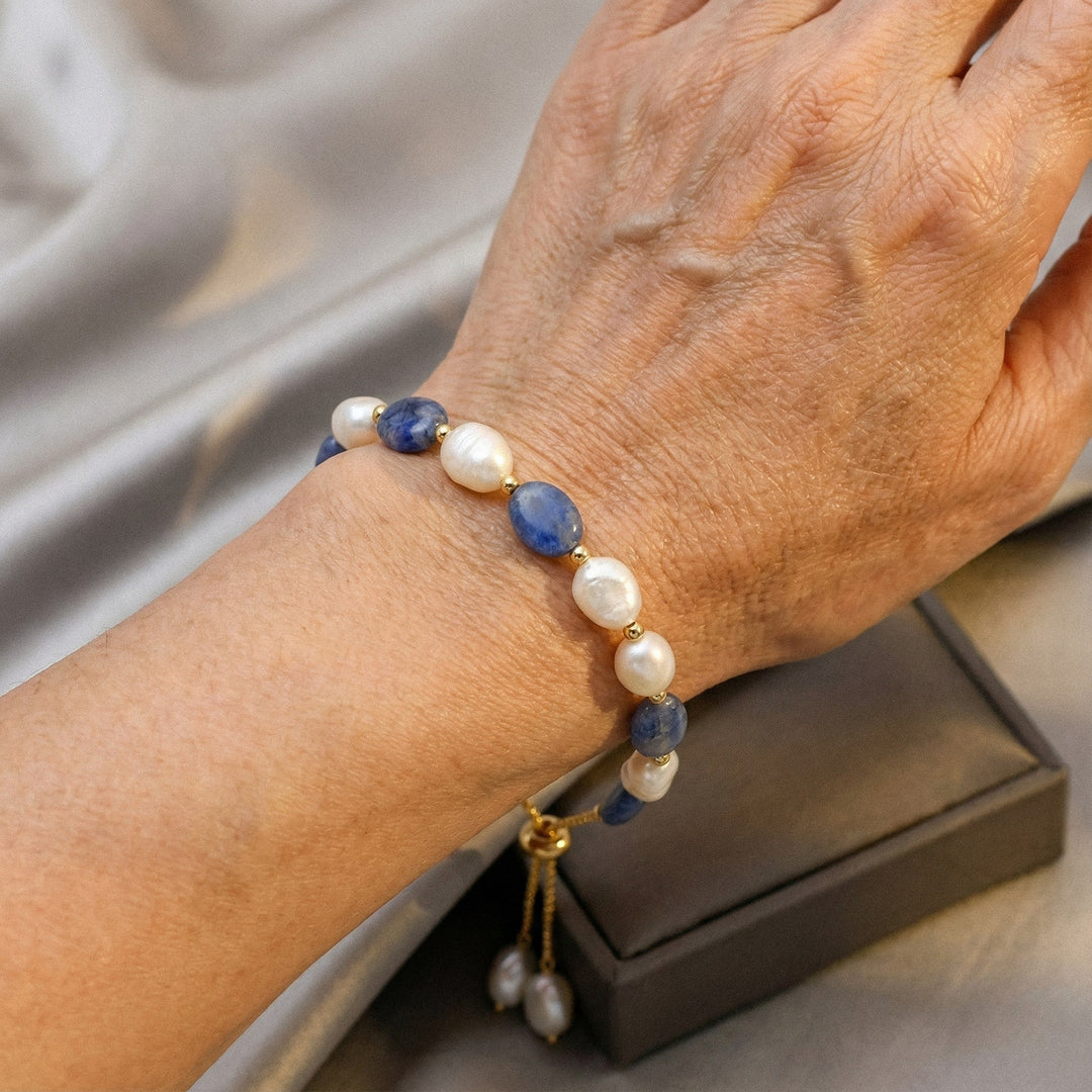 Brazalete Elegante de Perlas del Océano