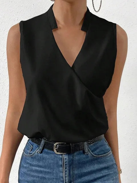 Salete - Top suave con escote en V