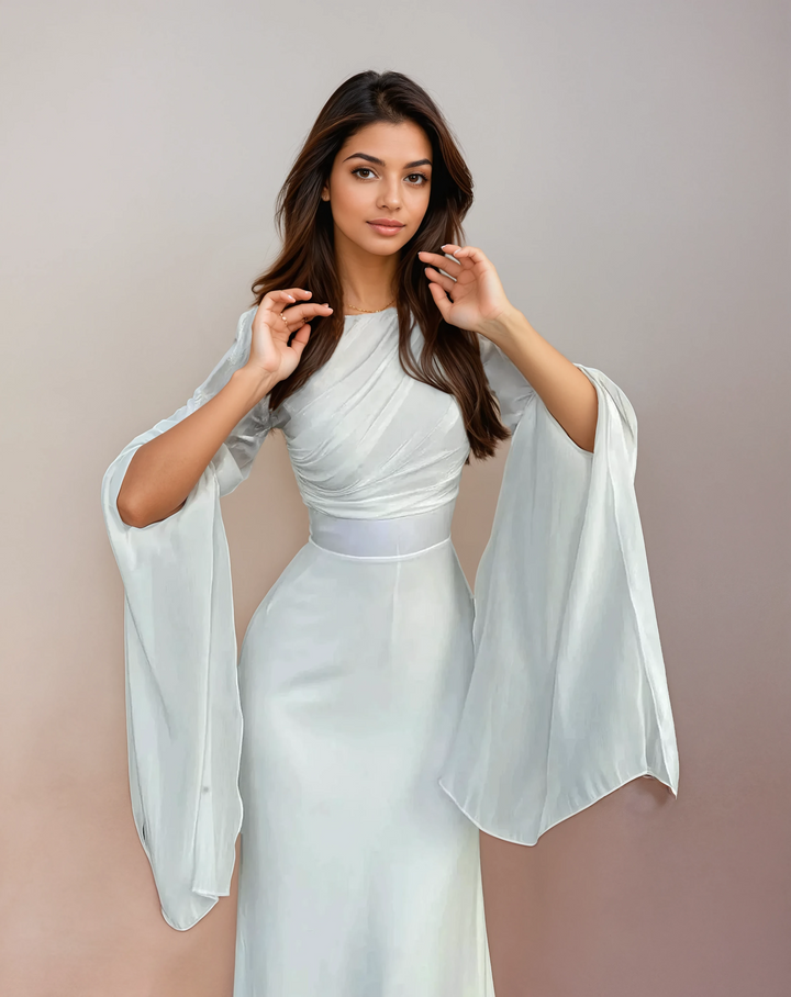 Isabela - Vestido Largo de Satén