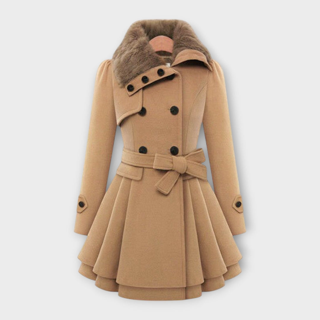 Ema - Abrigo Elegante con Piel