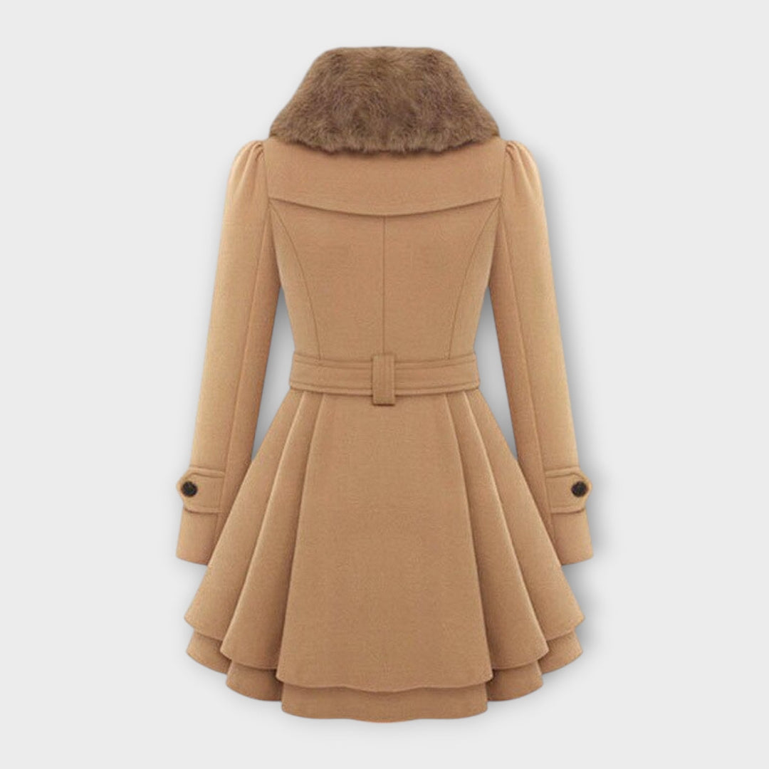 Ema - Abrigo Elegante con Piel