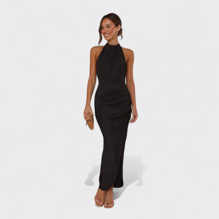 Camila - Vestido largo con pliegues