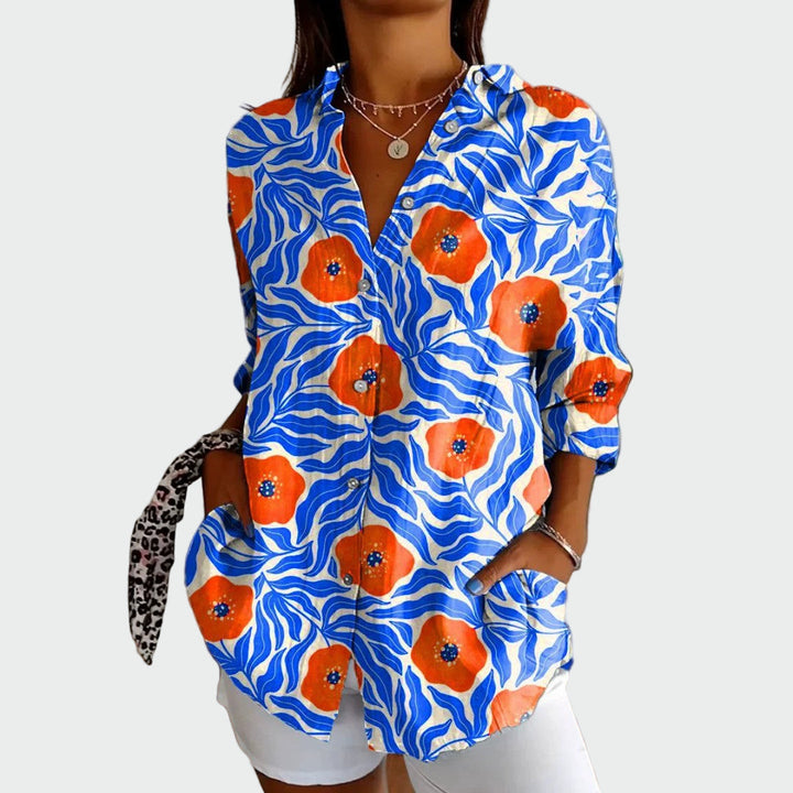 Camisa estilosa con estampado floral