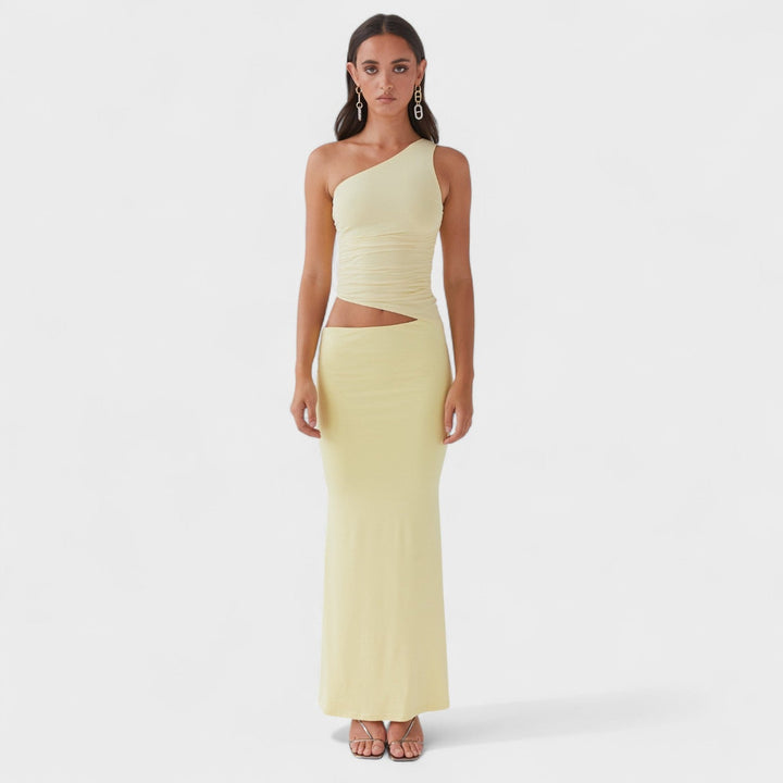 Seranella - Vestido maxi asimétrico