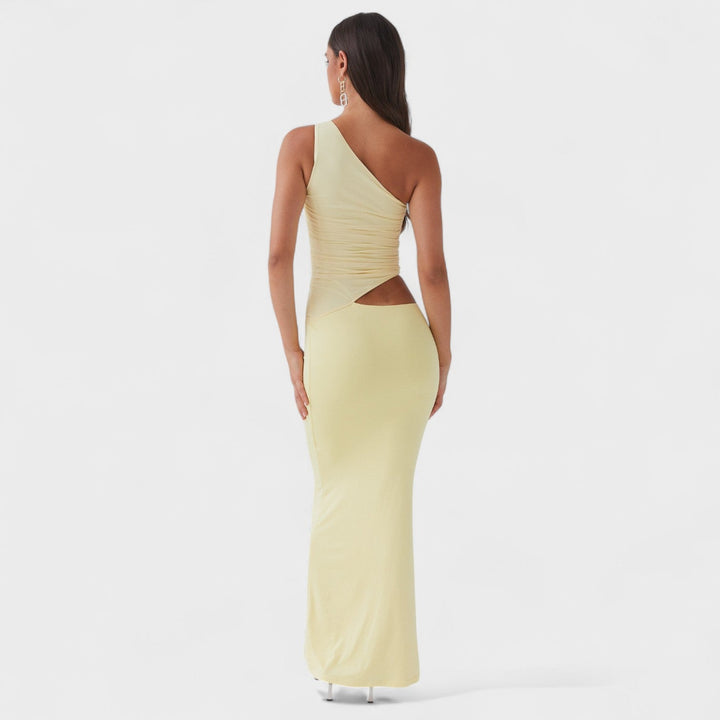 Seranella - Vestido maxi asimétrico