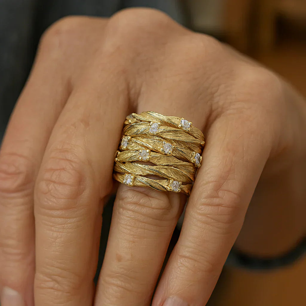 Anillo retro de plata