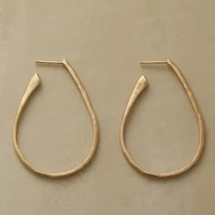 Pendientes de oro retro Oso