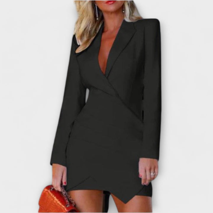 Vestido blazer de manga larga