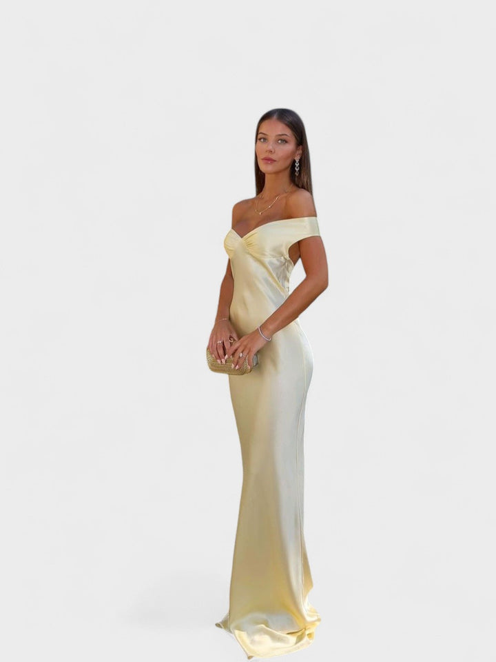 Bárbara - Vestido Maxi de Satén