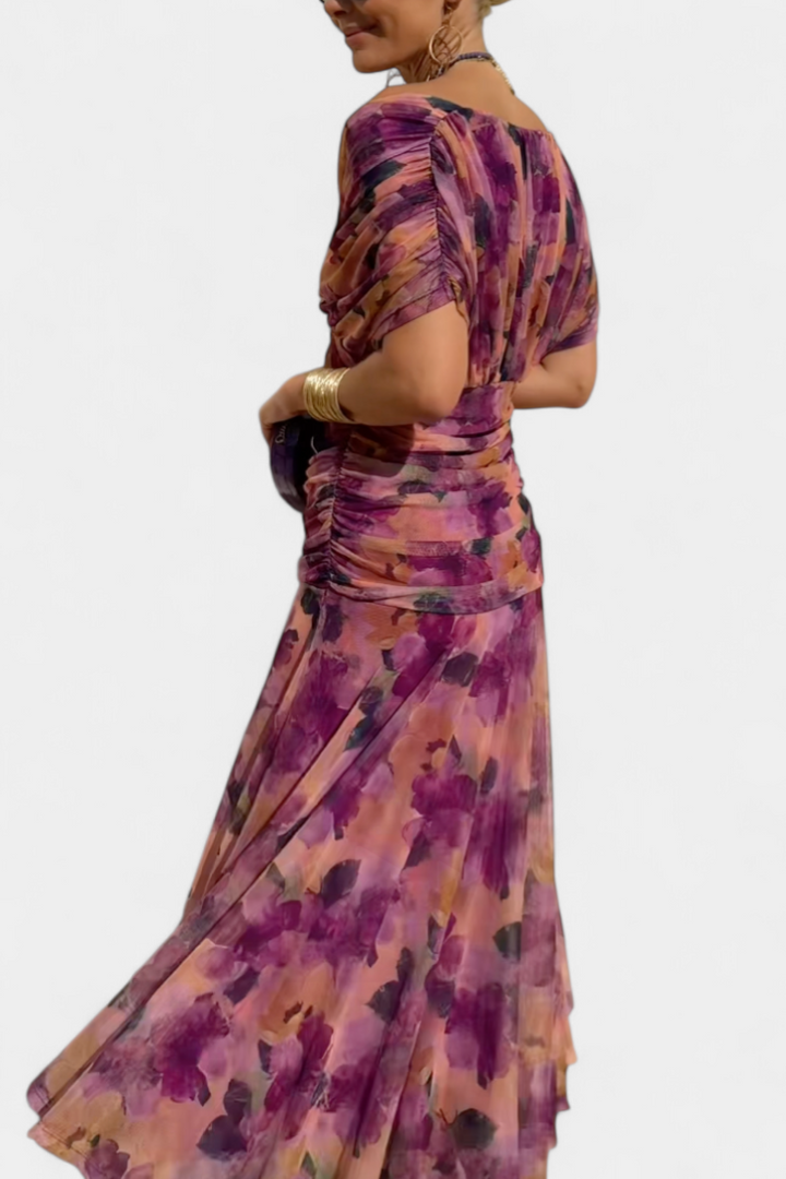 Luana - Vestido elegante con escote en V
