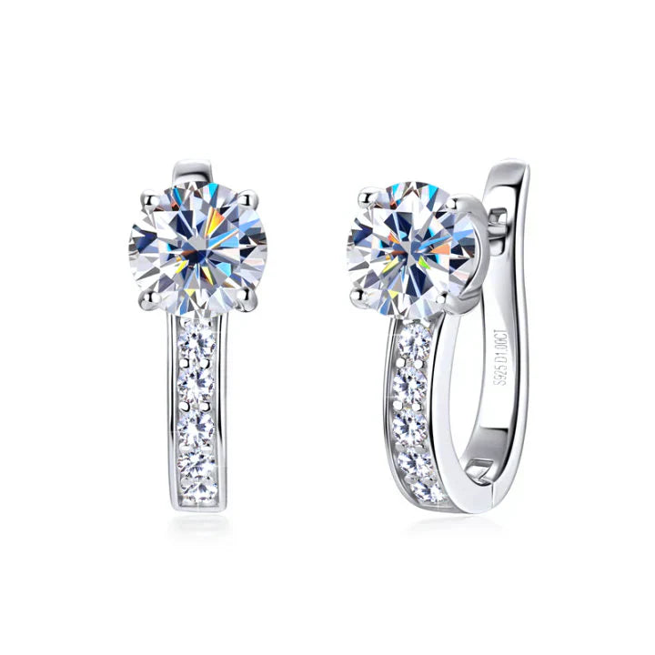 Pendientes Argola con Moissanita