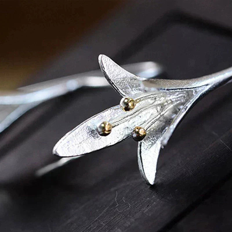 Pendientes Flor en Plata