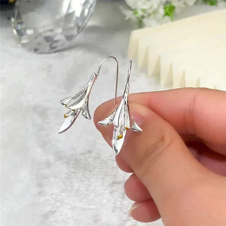 Pendientes Flor en Plata