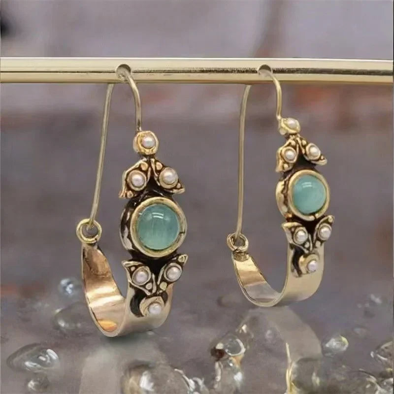 Pendientes de Estilo Étnico Retro Colgantes
