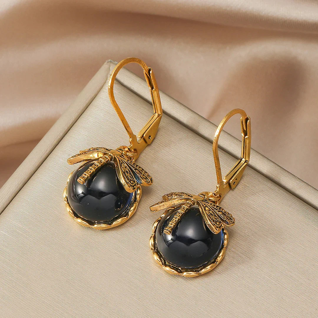 Pendientes Esféricos de Plata Antigua