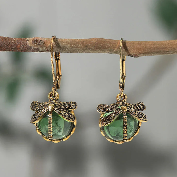Pendientes Esféricos de Plata Antigua