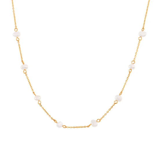 Conjunto de Collar y Pulsera con Margaritas de Acero Inoxidable
